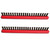 Upright Vacuum Metal Brush Roller Inserts for Riccar 2 Brush Strips B012-2400B