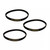 3 Belts for NuTone Central Vacuum Powermate CT600, CT650 46-3300-03 Nozzle Belt Geared
