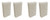 Humidifier Filter Wick for Kenmore 14909 - 4 Pack