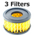 E100435 Air Compressor Filter Element Porter Cable Craftsman Husky Genuine 3 Pack