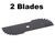 2 Edger Blade 7 3/4" x 2 3/4" for Black & Decker LE750 Edge Hog 243801-00