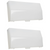 89108000 Genuine Broan Nutone Bathroom Vent Fan Light Lens Cover Fits 763RLN, 2 Pack
