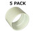 Central Vacuum 2" PVC Stop Coupling Fitting Used for Rough In 5 Pack