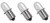 (3) 18 Volt Flashlight Xenon Bulb 18v for Ryobi One+ Cordless