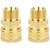3/8" Coupler Adapter M22 Metric/15mm For Pressure Washer Hose Sun Joe/Blue Clean, 2 Pack