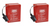 Power Wheels 12 Volt - (2) Super 6 Battery Red - Black Connector