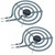(2) 6 Inch Stove Burner Elements for Whirlpool 3-Turn