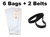 6 Vacuum Bags for Riccar Type B 8955, 8850, 8650, 8950, 8925, 8920, 8625 Plus 2 Belts