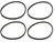 4 Washer Drive Belt for 134511600 AP3867042 PS1146950 131686100 1156860 131234000