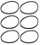 6 PK Washing Machine Drive Belt for Frigidaire, AP3867042, PS1146950, 134511600