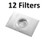 (12) HEPA Exhaust Filter for Electrolux HiTech 2100 LE