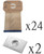 24 HEPA Allergy Bags and 2 Filter for Electrolux Canister Vacuum 2100 Style C