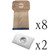 8 Electrolux Style C Vacuum Bags with 2 Filters