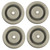 4 Canister Vacuum Wheels for Electrolux 60, F, L, R, S