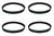 Vacuum Belt for Dirt Devil Style 5 Belt Part #1LU0310X00 (4-Belts)