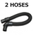 2 Flex Static-Dissipating Hose w/Cuffs for ProTeam Backpack Vacuum Tools 103048