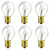 6 CEC Industries 40S11N/120V Miniature Bulb 120V, 40W, S11 Shape, E17