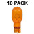 10x 921 Amber Wedge Car Mini Dome Lamp Light Bulbs Yellow 12v 921NA
