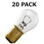CEC Industries #1076 Bulbs, 12.8 V, 23.04 W, BA15D Base, S-8 Shape (Box of 20)