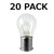 20 Pack 1141 S8 20PK Low Voltage Landscape Light Bulb 12V 18W BA15S