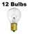 25 Watt 25W S11 Int Base High Intensity Lava Lamp Light Bulbs 12 Pack