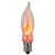 3" Flicker Flame Light Bulb E12 Candelabra Base 
