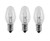 3 Pack Light Bulbs 15W for Scentsy Plug-In Warmer Wax Diffuser 15 Watt 120 Volt