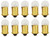53 Miniature Light Bulb, 14.4 Volts, 0.14 Amps - 10 Pack