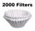13" x 5" 1.5 Gallon Coffee Filter for Bunn 20138.1000 2000 Case