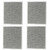 4 Compatible GE WB02X10700 Replacement Combo Carbon Grease Range Hood Filter
