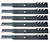 (6) 54" Blades for Husqvarna 532187254 Sears Craftsman 532187256