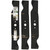 3 MTD Mulching Blades for 54" Deck Riding Mowers 490-110-M117