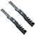 Oregon Two (2) Pack Lawn Mower Blades Fit Cub Cadet 942-04244, 742-04244, 12956, 942-04290 Two (2) Blades For 46" Deck