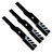3 Oregon Gator Mulching Blades For John Deere M127500, M127673, M145476