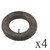 4 16X6.50-8 Tire Inner Tube for Lawn Mowers and Carts