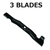 3 Pack Oregon 98-097 Mower Blade Fits MTD 742-04056C-0637 942-04056C 50" Bagger