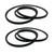 2 Deck Drive Belt for John Deere GX21833 GX20571 D140 D150 D160 L120 L130 145 155
