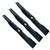 3 Blades for John Deere GT242, GT262, GT275, LX172, LX173
