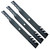 3 High Lift Mower Blades for AYP Poulan 187256