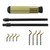 Shaviv Tin Coated Deburring Set B & E Series Holders with Aluminum Handle 29272