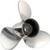 Solas 9331-111-14 Rubex NS3 Stainless Steel 3-Blade Boat Propeller - RH, 11-1/8 In. Diameter x 14 In. Pitch