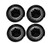 Power Wheels Black Wheel Retainer Cap Nut, 4 Pack