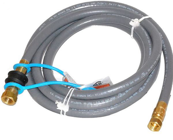 Weber 10' By 3/8" Id Stripwound Hose Natural Gas Hose Kit with Quick Connect Fitting
