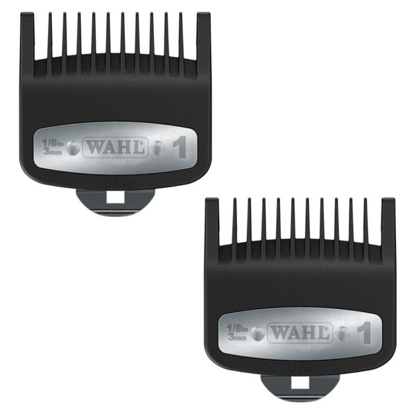 2 Wahl Professional Premium Cutting Guide with Metal Clip #1 (1/8") #3354-1300