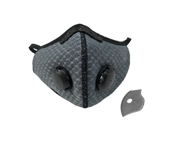 Dust Sports Face Cover Windproof Breathable Design for Running Cycling Mowing Outdoor Activities - Grey Color