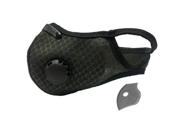 Dust Sports Face Cover Windproof Breathable Design for Running Cycling Mowing Outdoor Activities - Dark Green Color