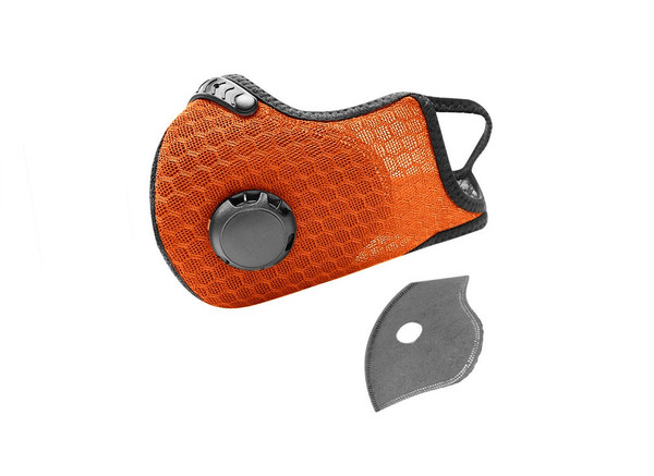 Dust Sports Face Cover Windproof Breathable Design for Running Cycling Mowing Outdoor Activities - Orange Color