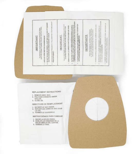 DVC Micro-Lined Paper Replacement Bags Style C Fit Eureka Mighty Mite 3000, 3100 Series -9 Bags