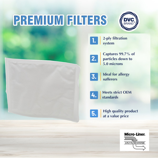 DVC Micro-Lined Replacement Exhaust Filter 2846 Windsor Versamatic Sebo G Vacuum  - 1 Filters