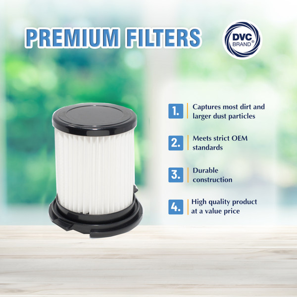 DVC Replacement Dust Cup Filter 3-KD1680-000 Royal/Dirt Devil F12 Vision Canister Vacuum  - 1 Filter